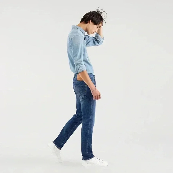 Levi’s 511 Rex Slim Fit Soft Stretch Denim Dark Wash Jeans, Size W30xL32 - Picture 2 of 10